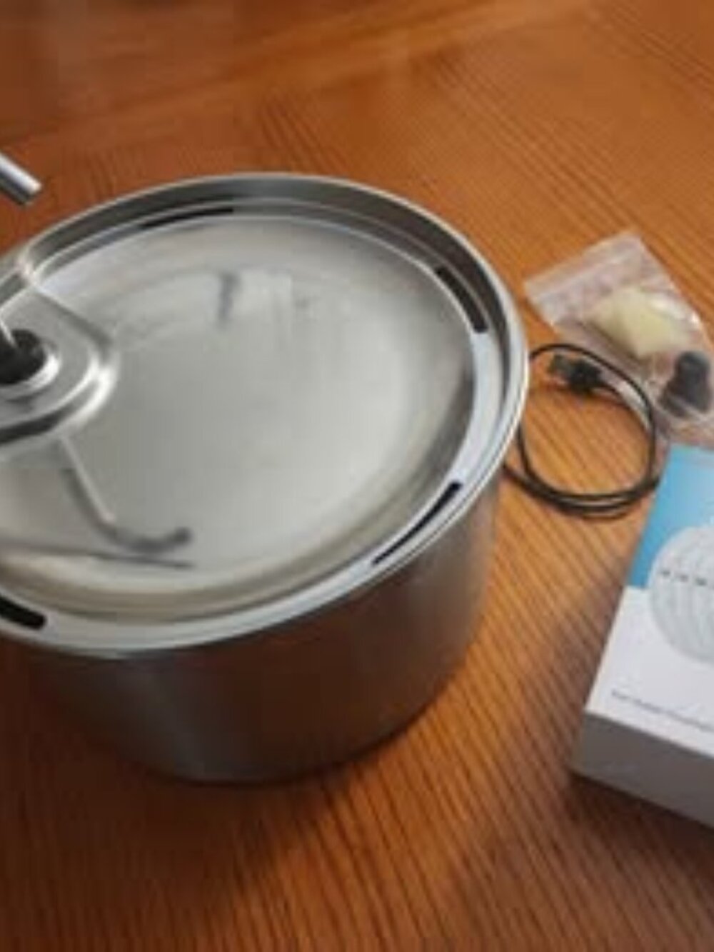 Wireless cat water fountain stainless steel